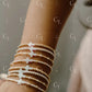 Opalite Cross 14k Gold Fill and Sterling Silver Bracelet