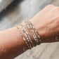 Opalite Morse Code Bracelet - Stainless Steel