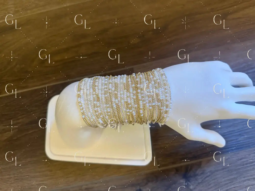 Pearl Morse Code Bracelet - 14k Gold Fill or Sterling Silver