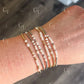Pearl Morse Code Bracelet - Stainless Steel