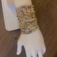 Watermelon Tourmaline Morse Code Bracelet - 14k Gold Fill or Sterling Silver