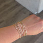 Pearl Morse Code Bracelet - Stainless Steel