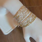 Opalite Morse Code Bracelet - 14k Gold Fill or Sterling Silver