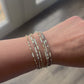 Opalite Morse Code Bracelet - Stainless Steel