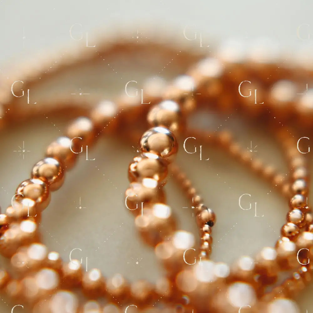 Simply Beaded 14k Rose Gold Fill Bracelet