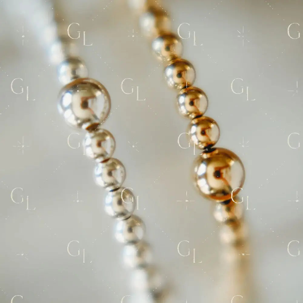 Stella Gold & Silver Beaded Bracelet