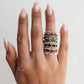Sunny Birthstone Gold Fill Sterling Silver Stretchy Ring