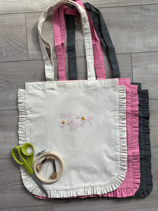 Hand Embroidery Tote Bags - April 16th 6PM