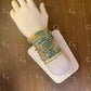 Turquoise Morse Code Bracelet - 14k Gold Fill or Sterling Silver