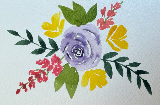 Watercolor Florals 101- June 26th 6PM