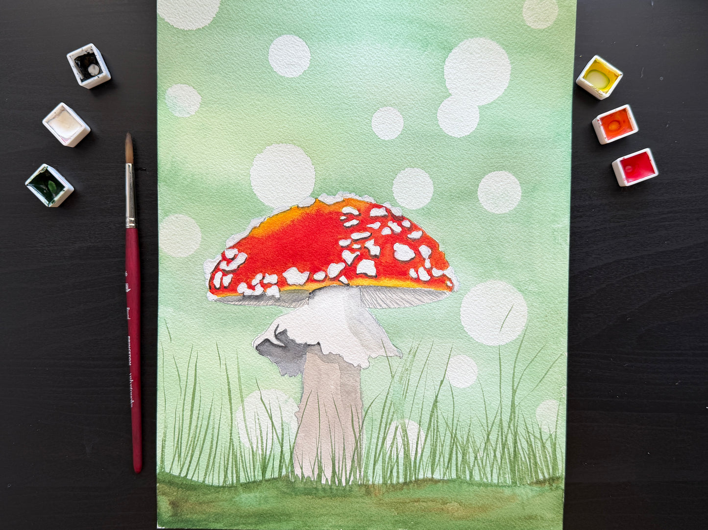 Watercolor Mushroom - September 18th - 6PM